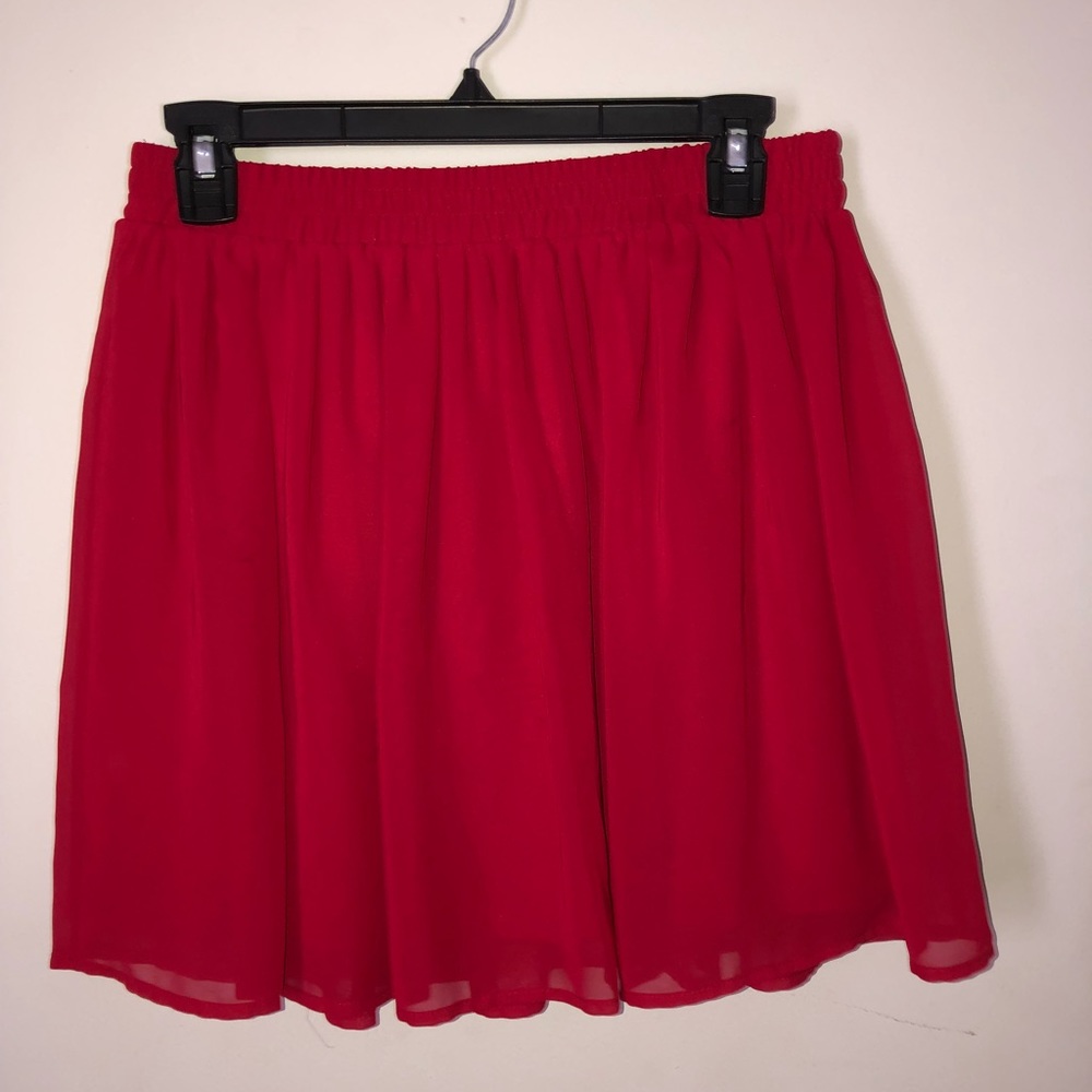 Red skirt